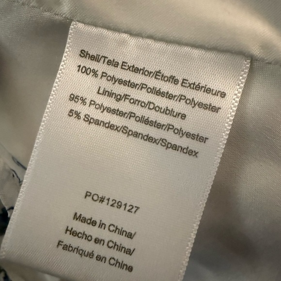 ModCloth Ivory Blue Floral V Neck Peplum Blouse XL Romantic Cottagecore - Picture 3 of 6